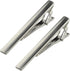 Roctee 2pcs Tie Bars for Men Silver 2.4 Inch, Tie Clip Tack Pin Pinch Tie Clip Clasp Set for Classic Style Ties Neckties for Men Suit Accessories ...
